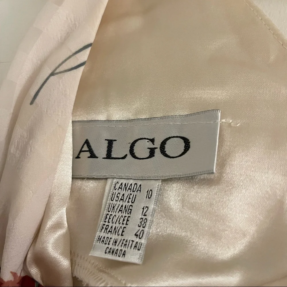 Vintage floral checkered dress - Picture 3 of 5